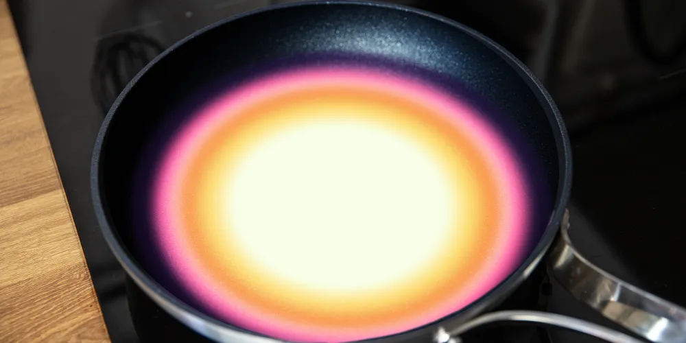 Emura non-stick pan heating
